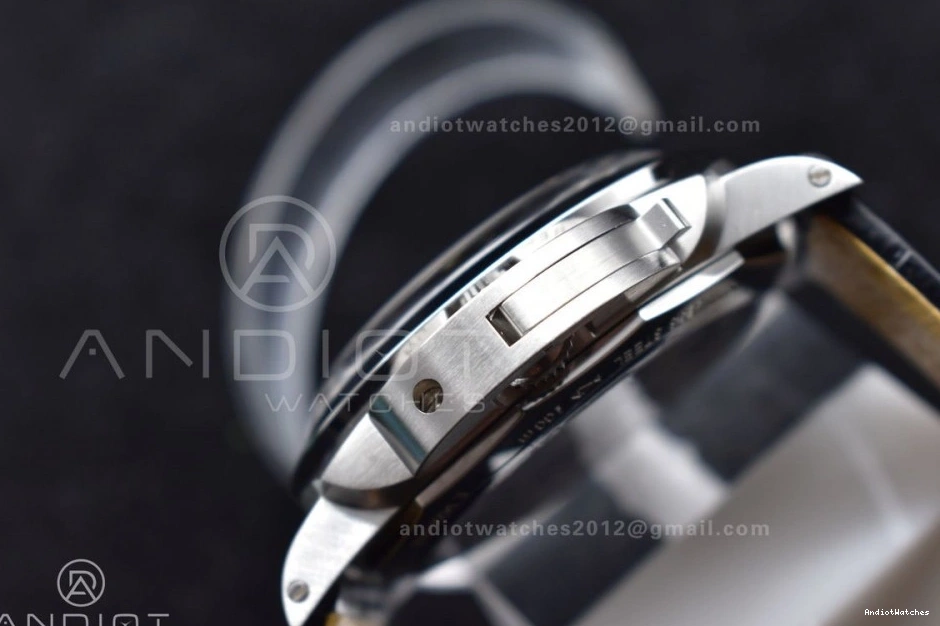 Black Trendy PAM217 XF Dial on Best Superlumed with Leather H A6497 993 1:1 Y-Incabloc Strap Edition 0323